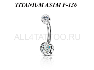 Банан из титана Ti Metal с кристаллами