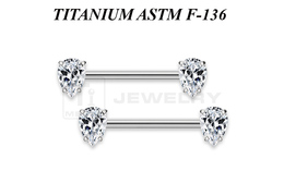 Украшение для груди Ti Metal из титана капли