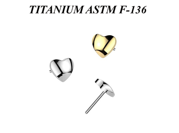 Вставка из титана сердечко