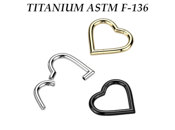 Кликер из титана Ti Metal сердце