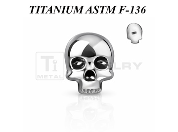 Накрутка из титана Ti Metal череп