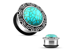 Плаги окантованная бирюза