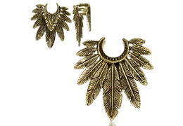 Тоннели золотые перья, пара Тоннели золотые перья, пара