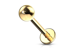 Лабрет Gold electro with ball