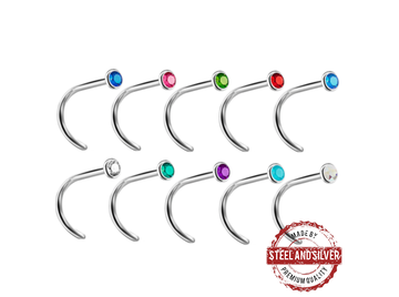 Нострил с премиальным кристаллом