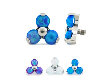 Накрутка из титана опаловое трио