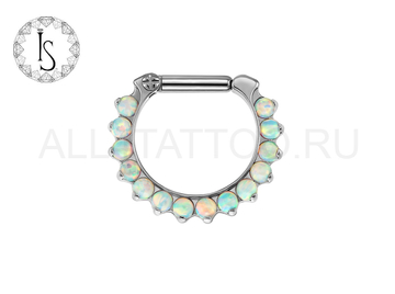 Кликер из титана с опалами