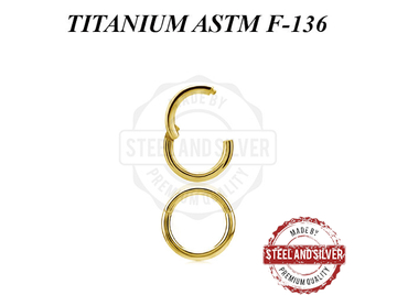 Кликер из титана Steel and Silver с золотым покрытием