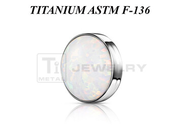 Накрутка из титана Ti Metal с опалом