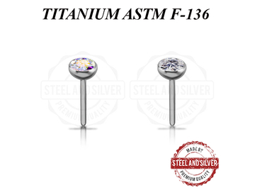 Вставка из титана Steel and Silver с Premium Zirconia